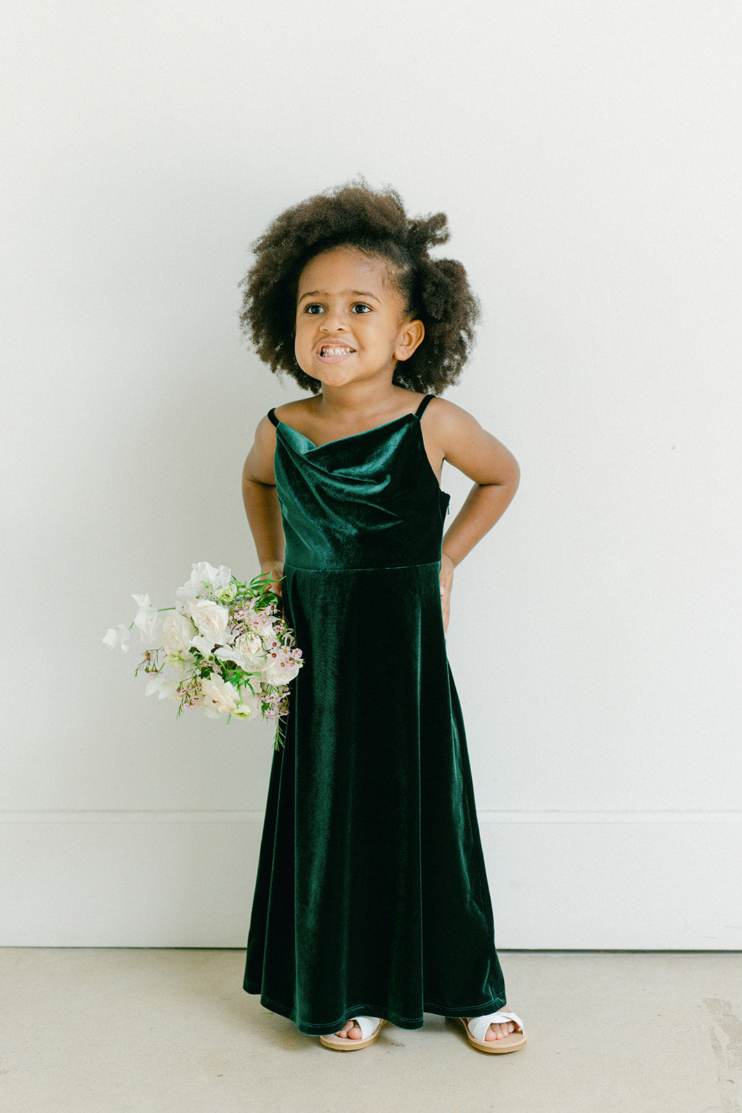 emerald velvet dress